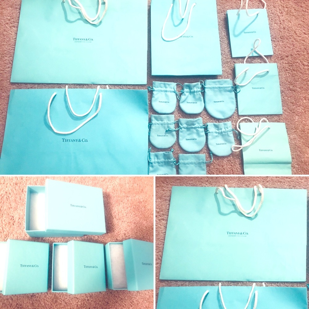 Tiffany & Co Authentic pouches, boxes and bags